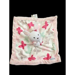 Carters‎ Baby Butterfly Bunny Lovey White & Pink Security Blanke